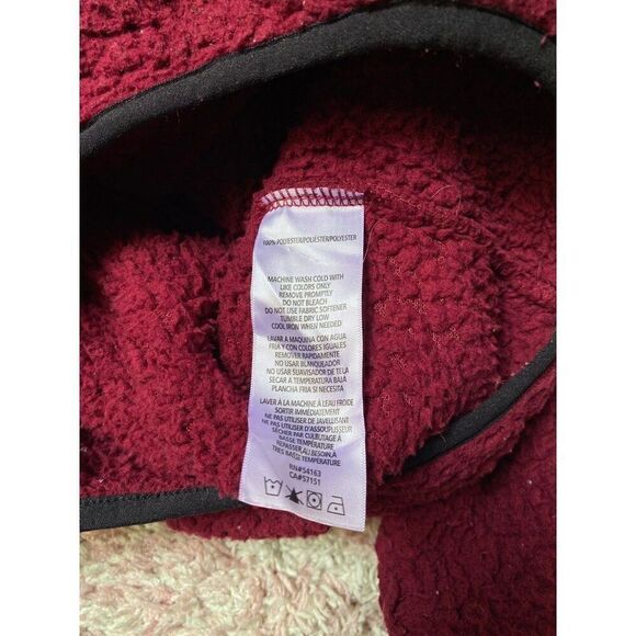 TOMMY HILFIGER SPORT Women's Faux Sherpa Half-Zip Pullover size S - Picture 7 of 7